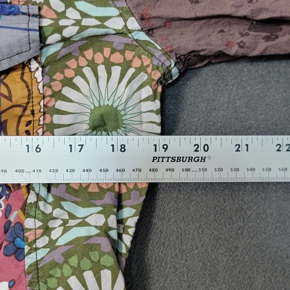 EUC Rare Desigual Happy Patchwork Button UP Shirt Men MED Floral Paisley  Print - Picture 4 of 6